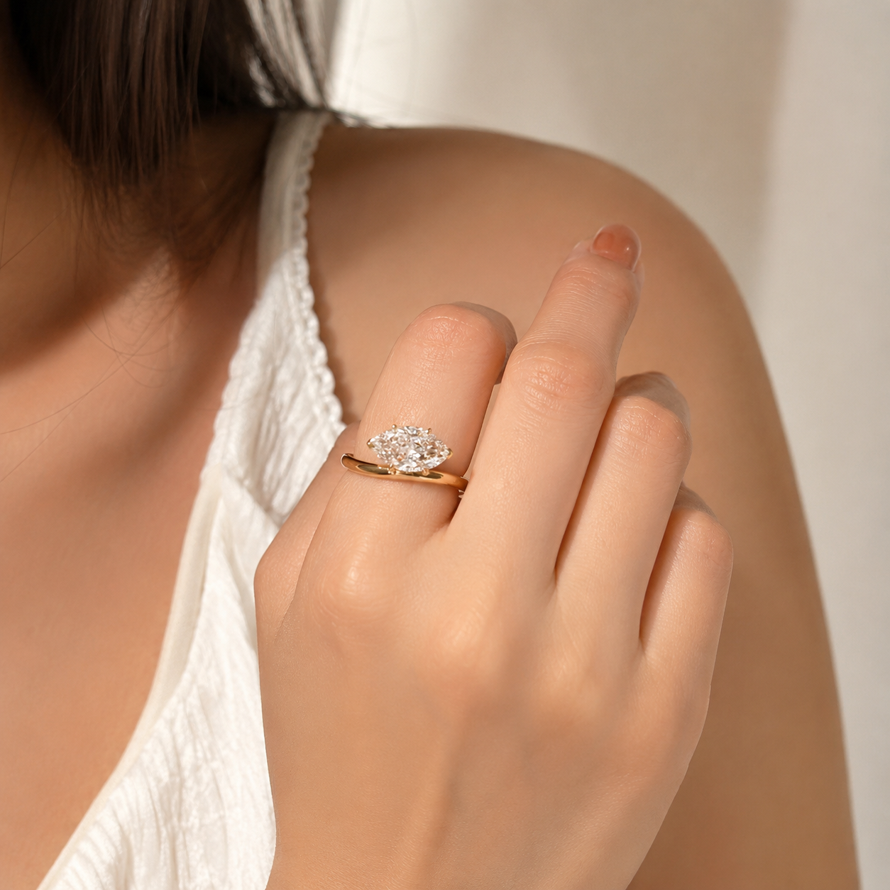 Marquise Arc Ring