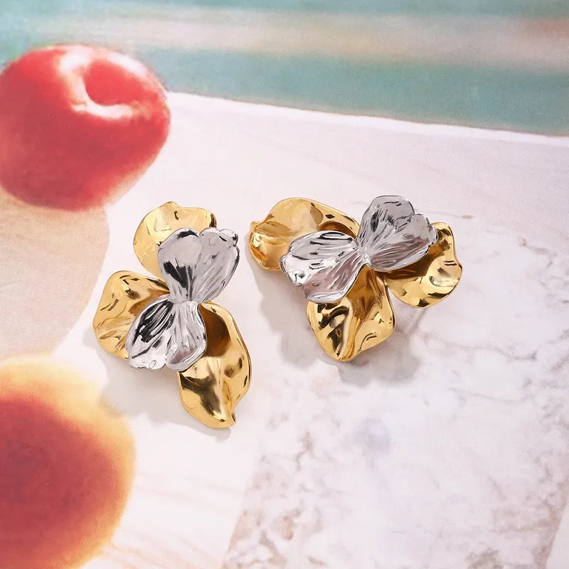 Gilded Orchid Earrings