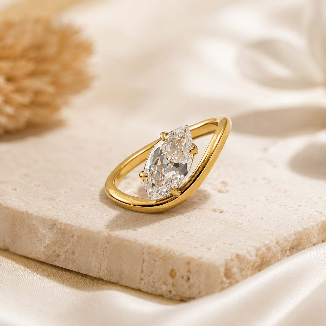 Marquise Arc Ring