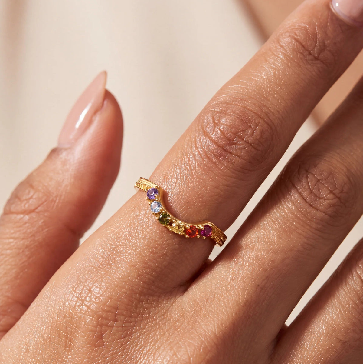 Rainbow Arc Ring