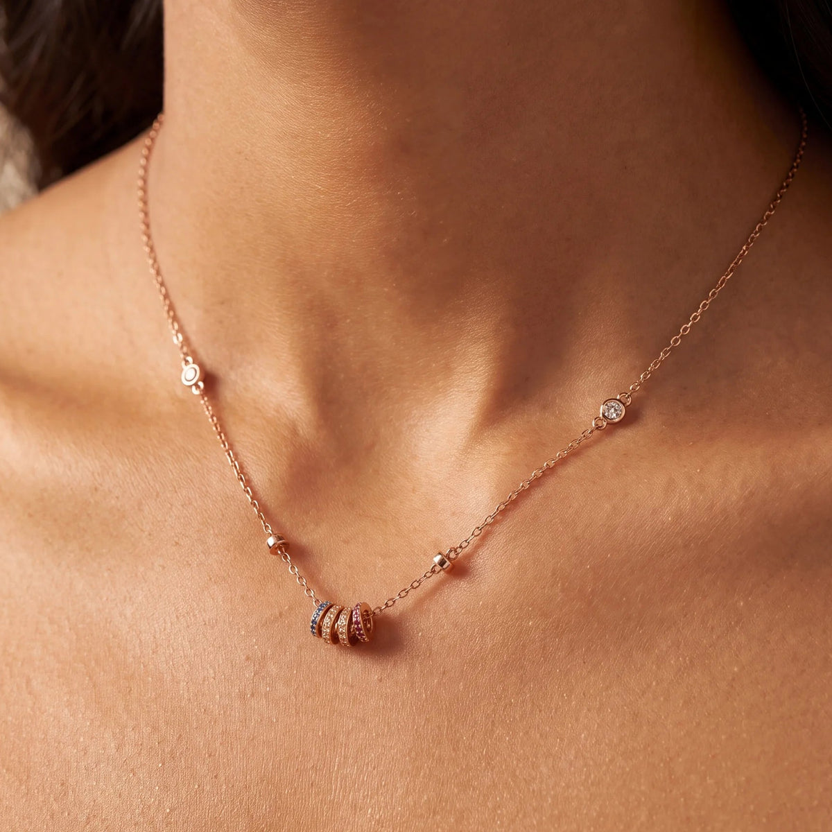 Spectrum Charm Necklace